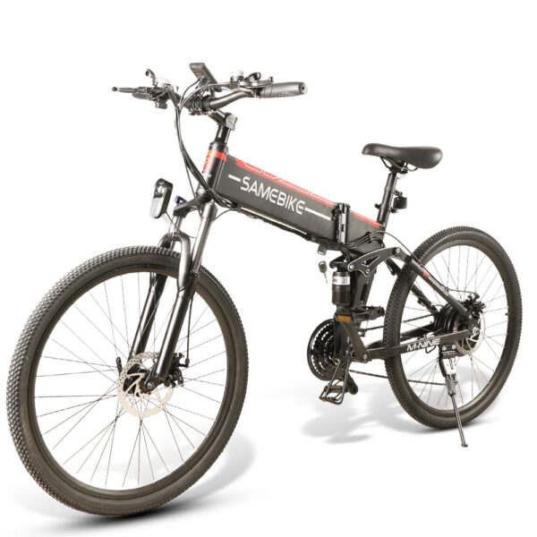 SAMEBIKE 26 Zoll Elektrofahrrad Mountainbike in Schwarz mit 500W Motor und faltbarem Rahmen