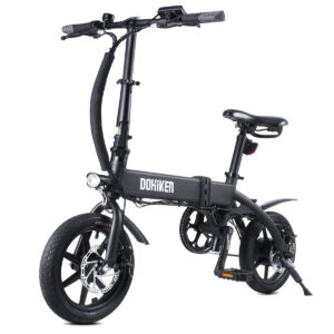 DOHIKER 14 Zoll Elektrisches Fahrrad E-Bike Faltrad 250W in Schwarz