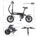 DOHIKER 14 Zoll Elektrisches Fahrrad – Faltrad E-Bike 250W – Bild 7