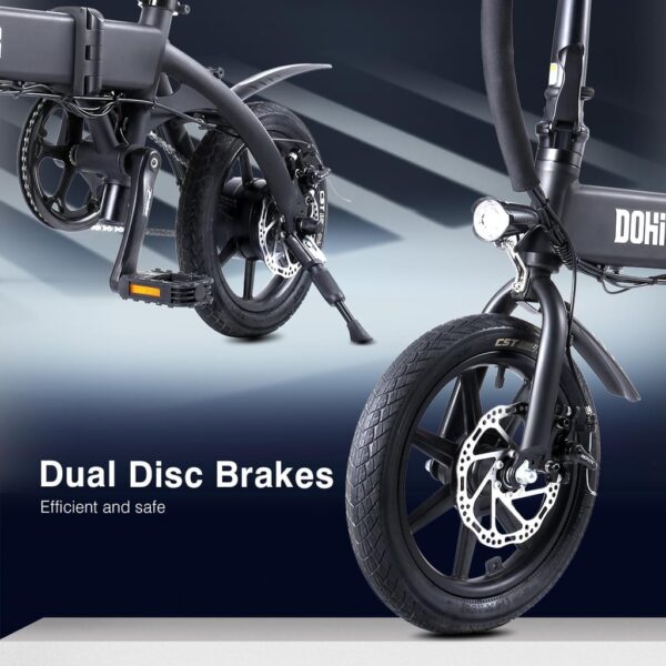 DOHIKER 14 Zoll Elektrisches Fahrrad – Faltrad E-Bike 250W – Bild 9